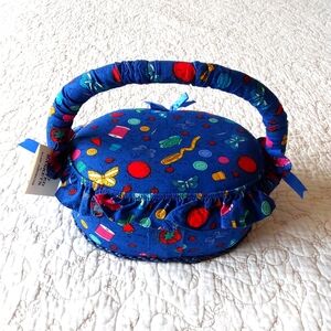 Hand Crafted Sewing Basket OS